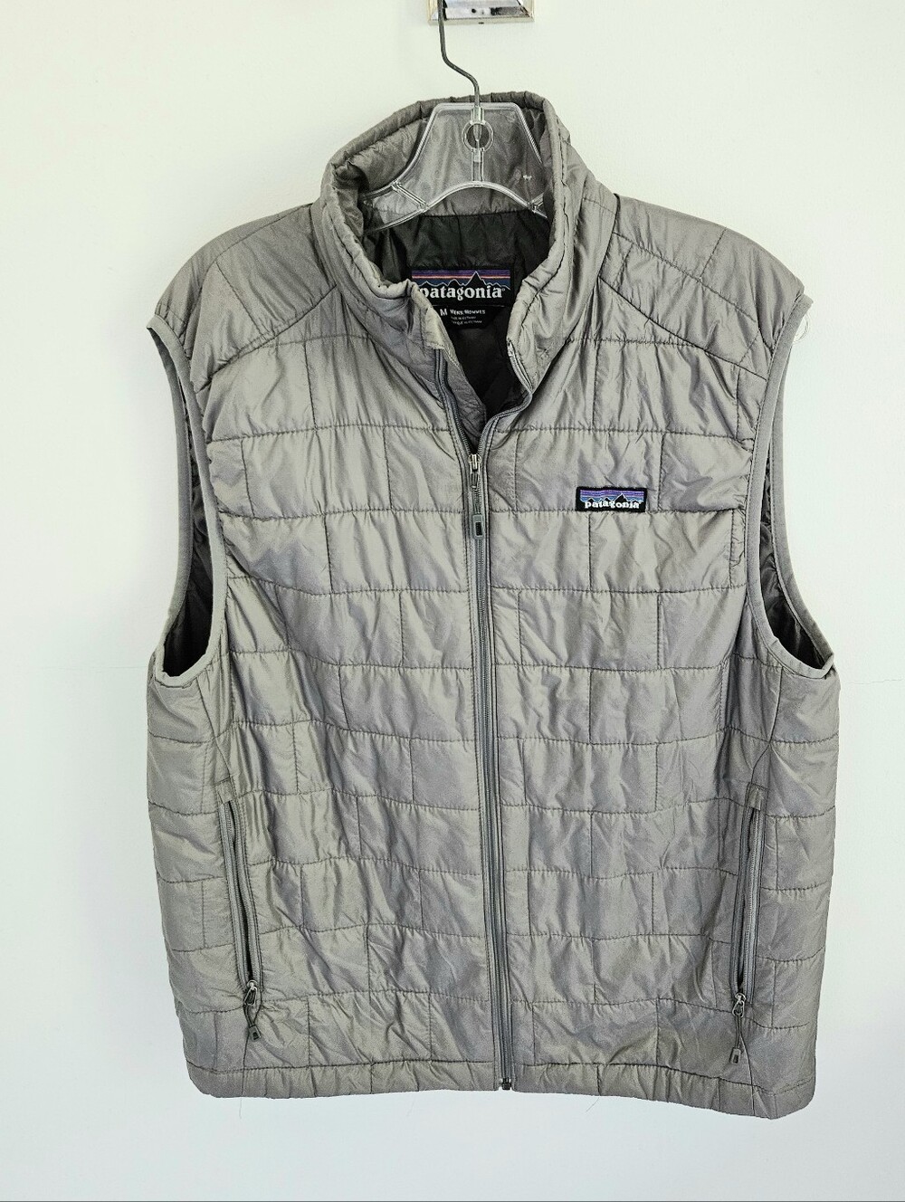 Patagonia Vest Gray Brickquilting Nano Puff Vest